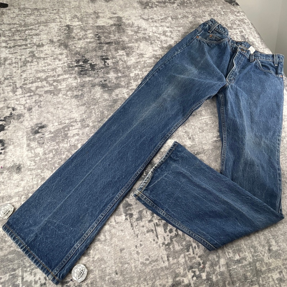 Vtg Levis Mens 38x36 517 Red Batwing Orange Tab Blue Medium Wash Streetwear 90s